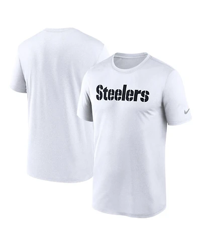 Nike Men's White Pittsburgh Steelers Primetime Legend Wordmark Performance T-Shirt