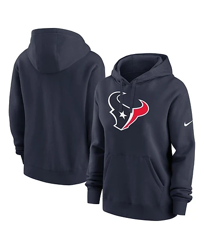Nike Women's Navy Houston Texans Club Fleece Pullover Hoodie