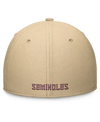 Nike Men's Gold Florida State Seminoles 2024 On-Field Swoosh Flex Hat