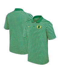 Nike Men's Green/White Oregon Ducks Primetime Victory Striped Performance Polo