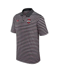 Nike Men's Black/White Ohio State Buckeyes Primetime Victory Striped Performance Polo