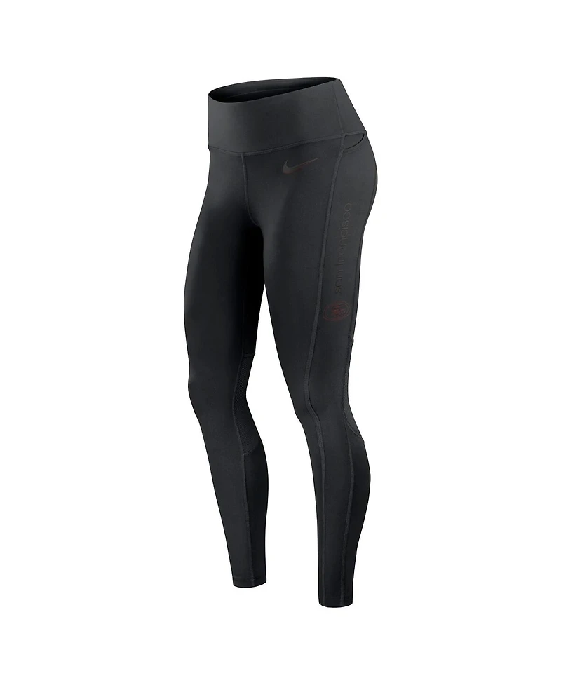Nike Women's Black San Francisco 49ers Performance Leggings