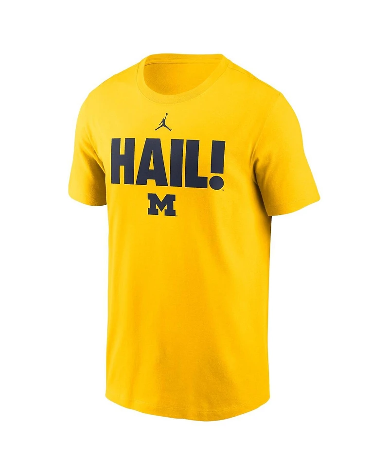 Jordan Men's Maize Michigan Wolverines Local Ultimate Chant T-Shirt