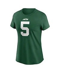 Nike Women's Garrett Wilson Legacy Green New York Jets Name Number T-Shirt