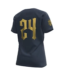 Under Armour Women's Navy Notre Dame Fighting Irish 2024 Shamrock Series Replica Jersey