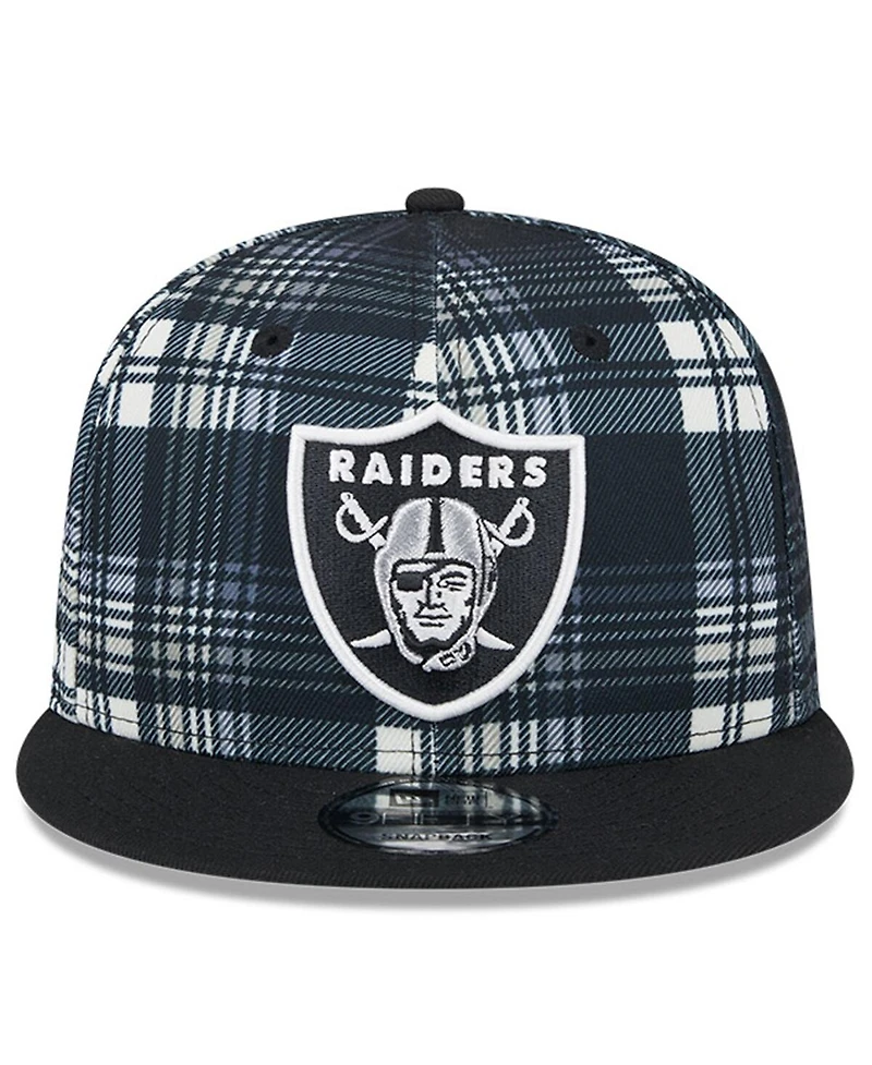 New Era Men's Black Las Vegas Raiders 2024 Sideline Statement 9FIFTY Snapback Hat