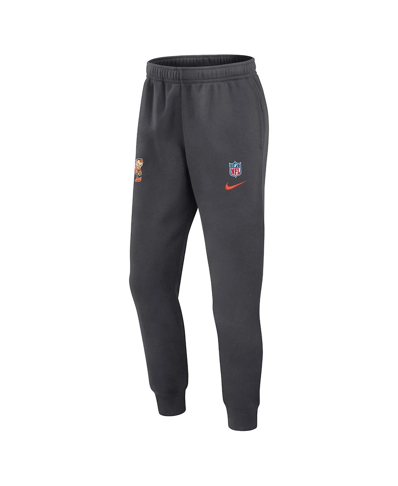 Nike Men's Anthracite Cleveland Browns 2024 Sideline Club Pants