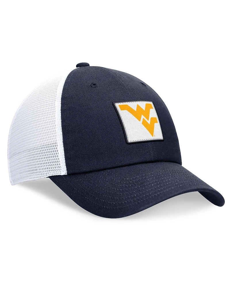 Nike Men's Navy/White West Virginia Mountaineers Primetime Club Trucker Adjustable Hat