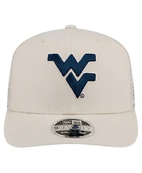 New Era Men's Natural West Virginia Mountaineers Canvas 9SEVENTY Stretch-Snap Hat