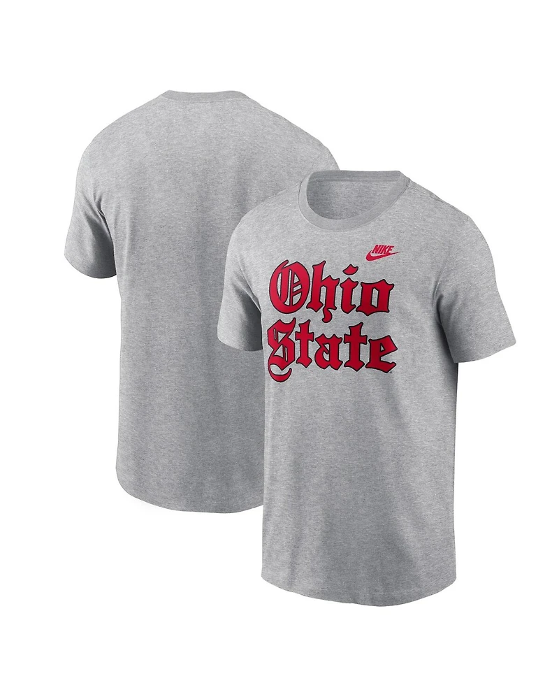 Nike Men's Gray Ohio State Buckeyes Old English T-Shirt