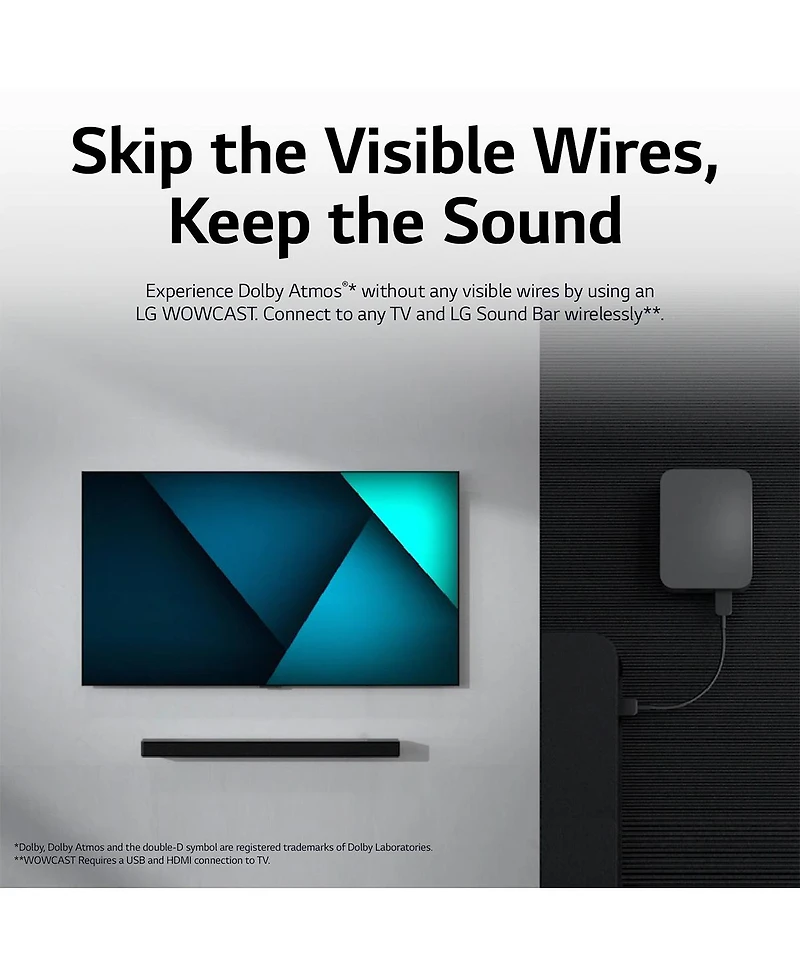 Dolby Atmos 3.1.3 Channel with Wireless Subwoofer Soundbar C