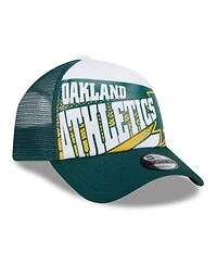 New Era Big Boys and Girls Green Oakland Athletics Boom 9FORTY Adjustable Hat