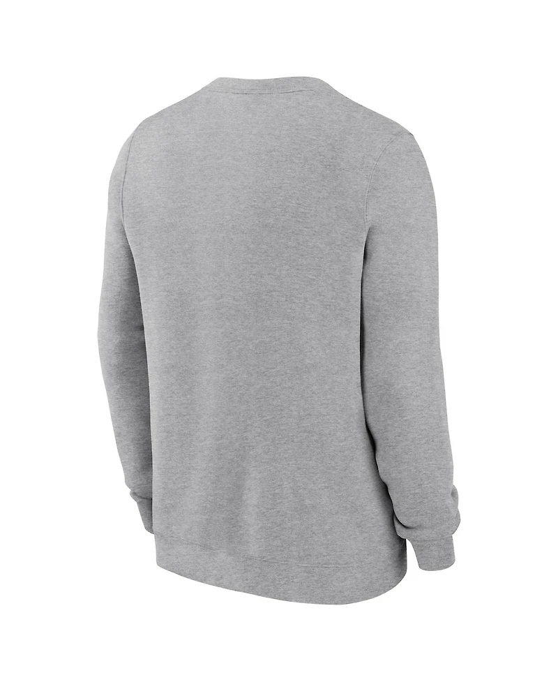 Nike Men's West Virginia Mountaineers Legacy Classic Tackle Twill Embroidered Arch Over Logo Pullover Sweatshirt