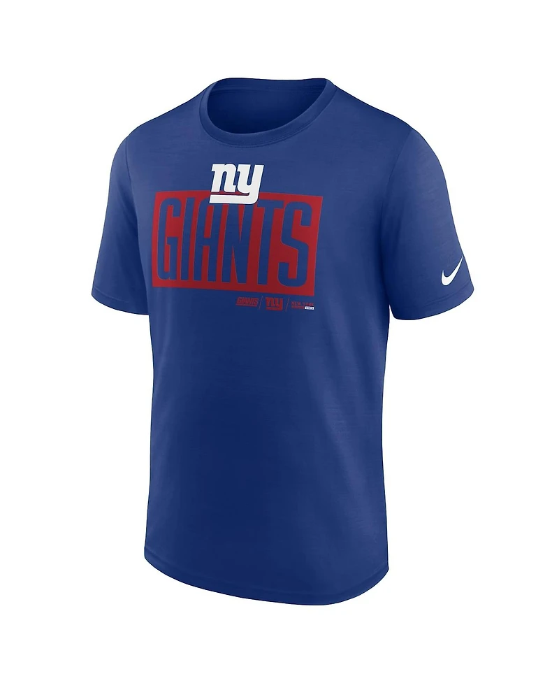Nike Men's Royal New York Giants Exceed Performance T-Shirt