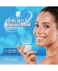 MySmile Teeth Whitening Kit with Led Light, 10 Min Non-Sensitive Fast Teeth Whitener with 3 Carbamide Peroxide Teeth Whitening Gel, Helps to Remove St