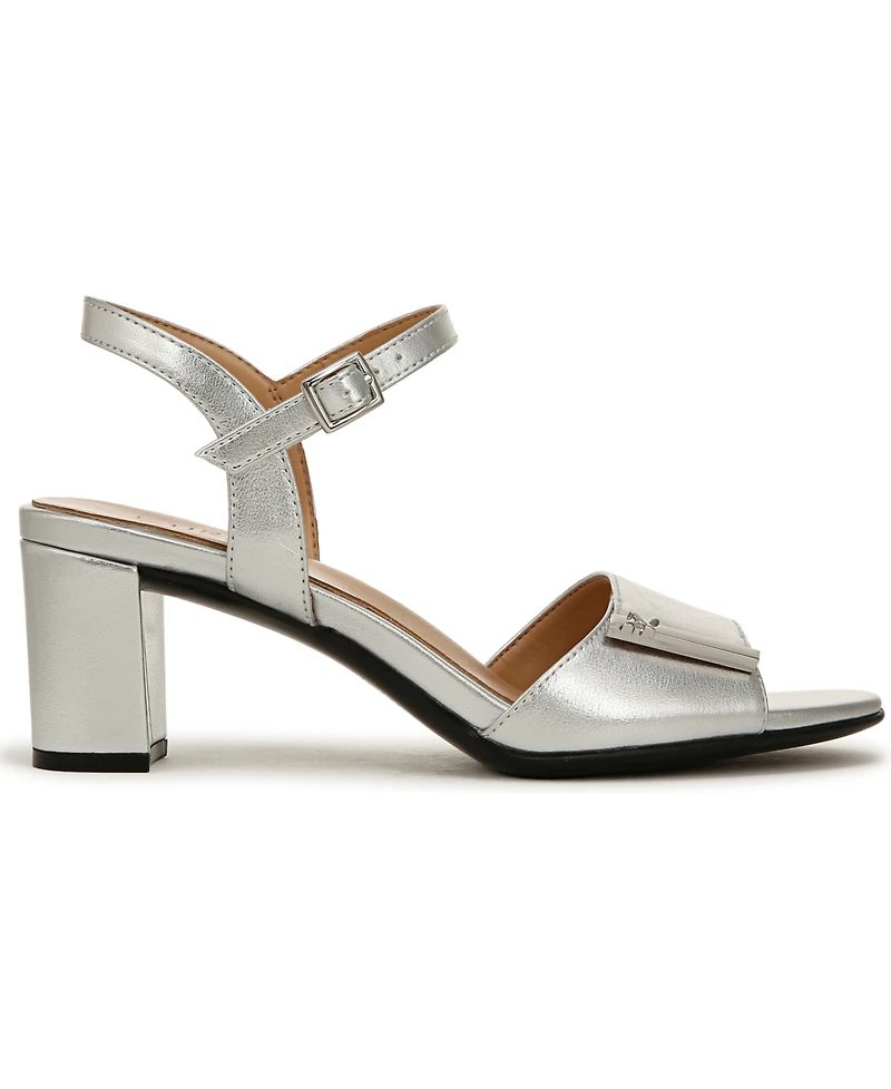 Naturalizer Bristol-Ornament Ankle Strap Block Heel Sandals