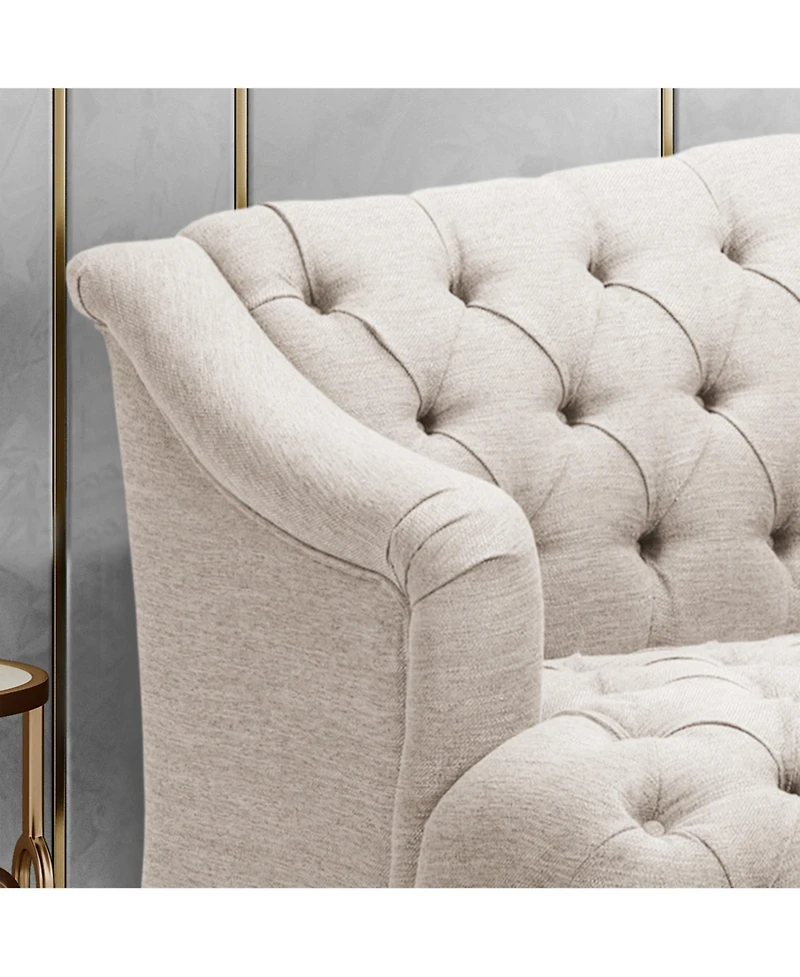 Streamdale Furniture Comfy 3-seat Sofa with Wooden Legs, Pu, for Living Room and Study