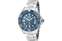 Invicta Men's Pro Diver Automatic 3 Hand Metallic Blue Dial Stainless Steel Bracelet Watch