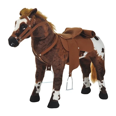 Plush Sound Riding Horse for Toddlers with Neighing and Galloping