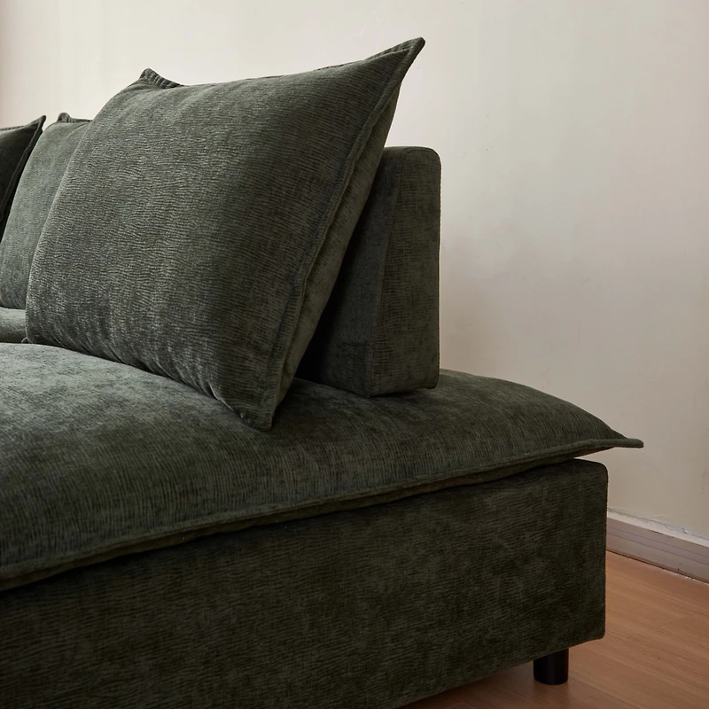 Streamdale Armless Upholstered Accent Chair with Adjustable Backrest
