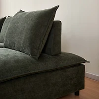Streamdale Armless Upholstered Accent Chair with Adjustable Backrest
