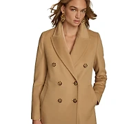 Donna Karan New York Women's Double-Breasted Reefer Coat