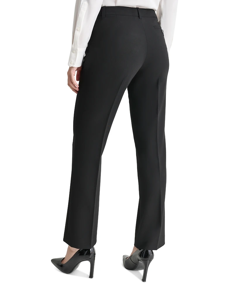 Dkny Petite Modern-Fit Mid-Rise Wide-Leg Pants