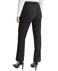 Dkny Petite Modern-Fit Mid-Rise Wide-Leg Pants