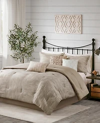 Madison Park Walter Seersucker 7-Pc. Comforter Set, California King