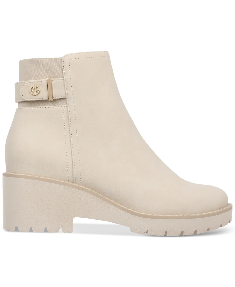 Giani Bernini Women's Vedaa Memory Foam Wedge Booties, Created for Macy's