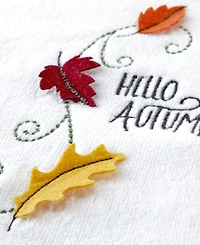 Skl Home Hello Autumn Cotton 2 Piece Hand Towel, 16" x 25"