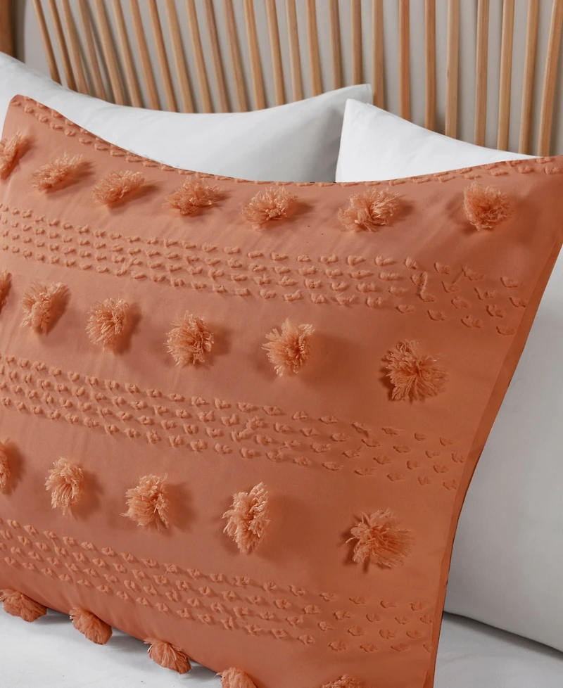 Intelligent Design Lucy Clip Jacquard 3-Piece Duvet Cover Set