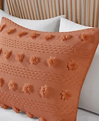 Intelligent Design Lucy Clip Jacquard 3-Piece Duvet Cover Set