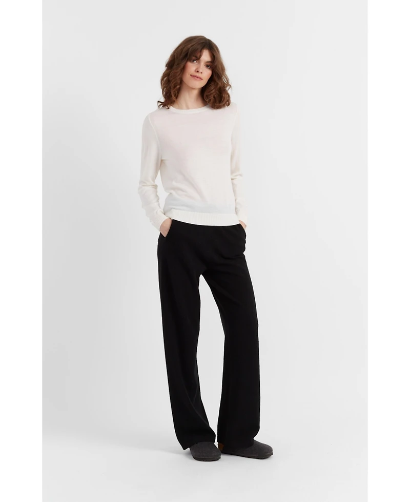 Chinti & Parker Women's Pure Merino Ultra Fine Crew Neck Sweater