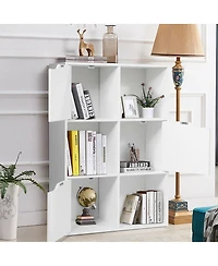 Sugift 6 Cubes Wood Storage Shelves Organization