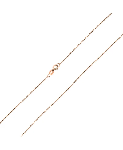 Bling Jewelry Ultra Thin 018 Gauge 0.5MM Thin14K Yellow White Rose Gold Rolo Curb Cable Chain Necklace 16 Inch