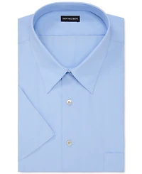 Van Heusen Men's Big & Tall Poplin Short Sleeve Dress Shirt