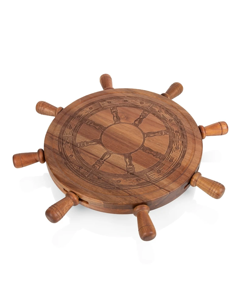Toscana Helmsman Acacia Lazy Susan Cheese Board
