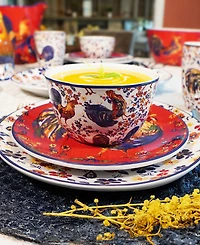 Certified International Morning Rooster 16Pc Dinnerware Set, Service for 4