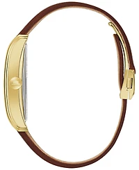 Bulova Men's Automatic Frank Sinatra Chairman of the Board Brown Leather Strap Watch 26mm