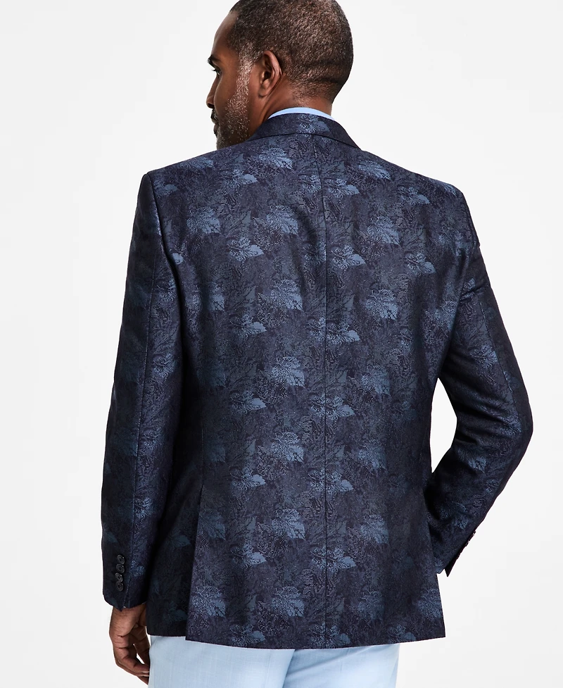 Tayion Collection Men's Classic-Fit Jacquard Double-Breasted Dinner Jacket