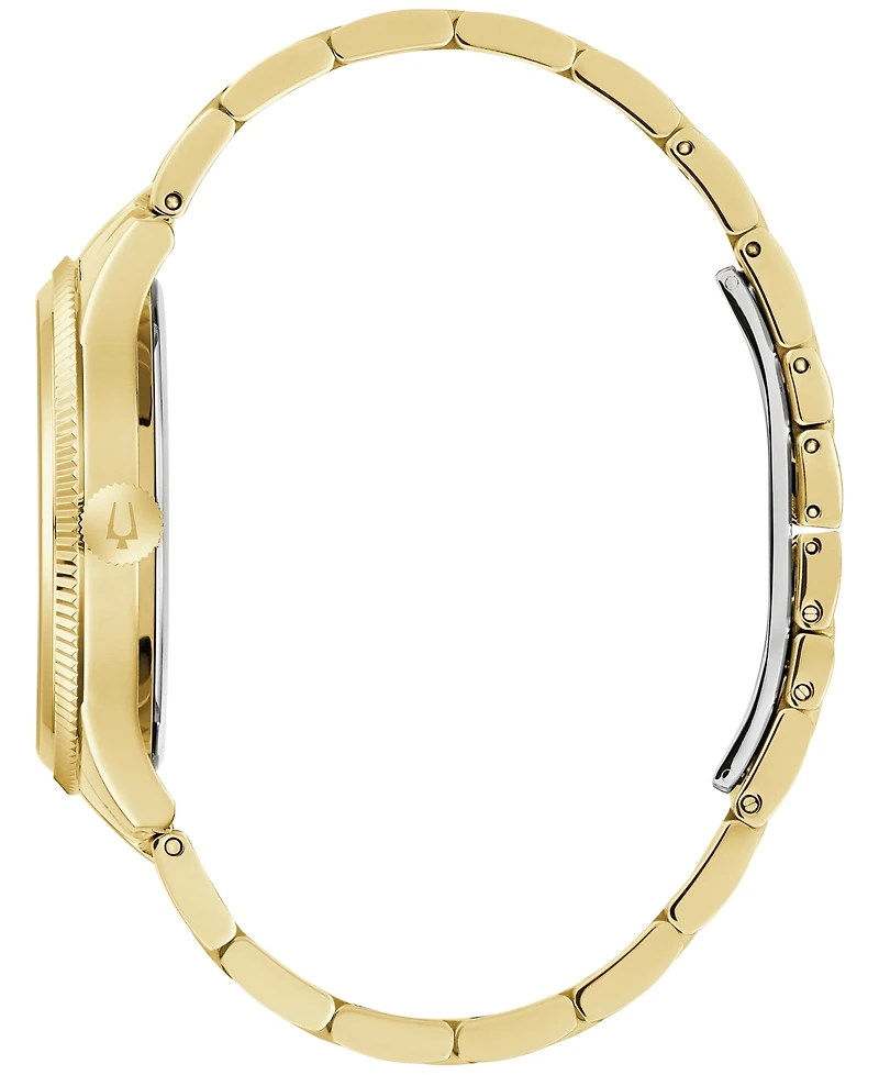 Bulova Men's Gold-Tone Stainless Steel Bracelet Watch 42mm