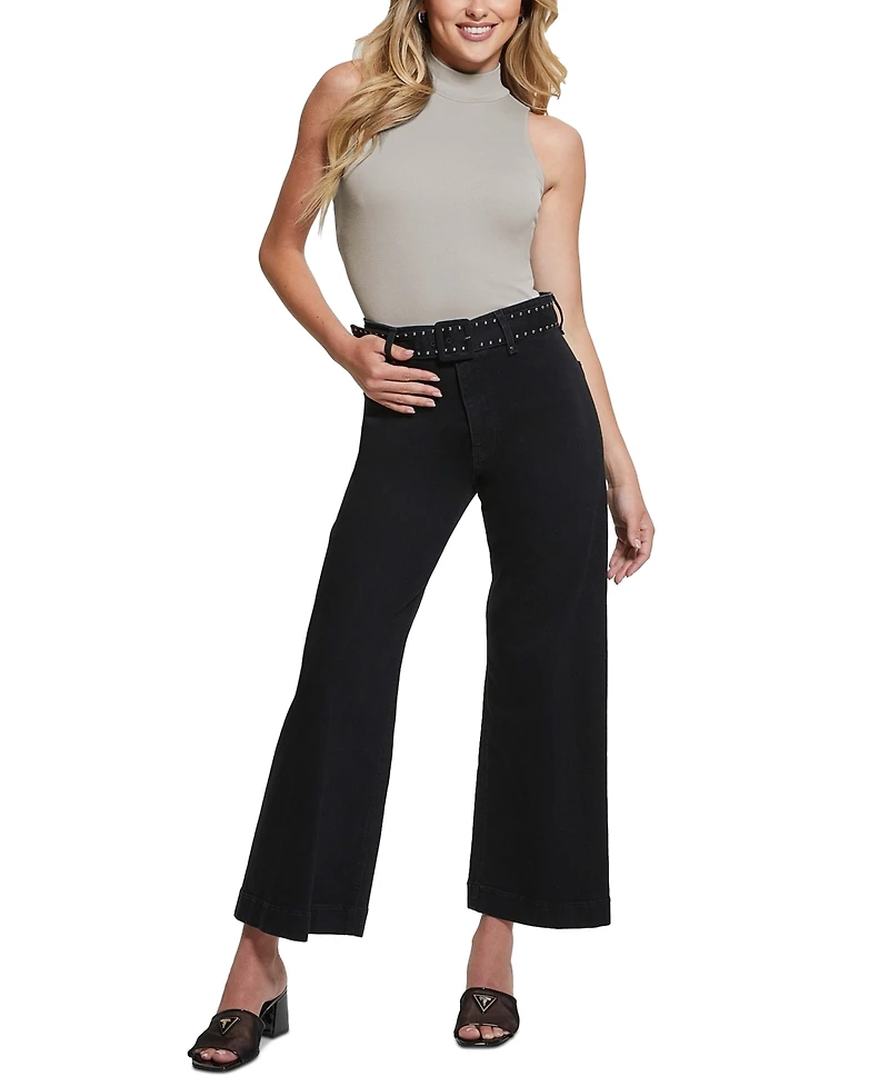 Guess Women's Dakota High-Rise Seamless Wide-Leg Jeans