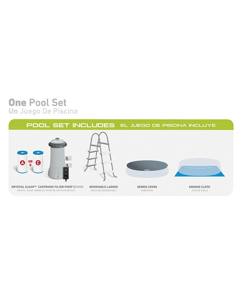 Intex 26165EH 15ft x 42in Easy Set Inflatable Above Ground Swimming Pool w/ Pump