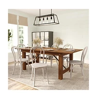 Merrick Lane Lowry Thonet Style Solid Wood Dining Chair With Stackable Design And Elegant Finish