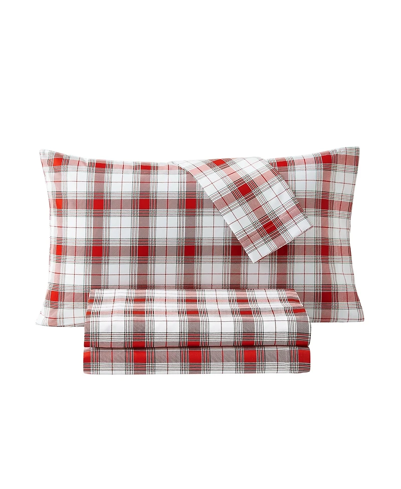 Sanders Holiday Printed Microfiber 3-Pc. Sheet Set, Twin