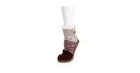 Muk Luks Women's Short Cable Slipper Sock