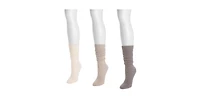 Muk Luks Women's Slouch Fuzzy Sock (3 Pair Pack)