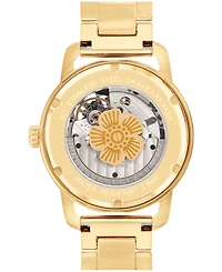 Coach Women's Cruiser Automatic Gold-Tone Stainless Steel Bracelet Watch 37mm