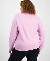 On 34th Trendy Plus Size V-Neck Sweater, Created for Macy's